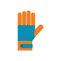 icono de guantes de invierno, estilo plano vector