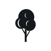 Autumn tree icon, simple style vector