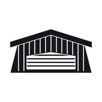 Barn icon, simple style vector