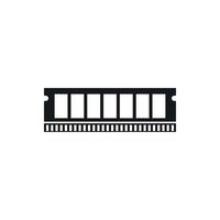 DVD RAM module for the personal computer icon vector