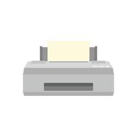 Old printer icon, flat style vector