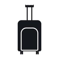 Travel suitcase icon, simple style vector