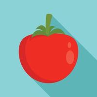 icono de tomate, estilo plano vector