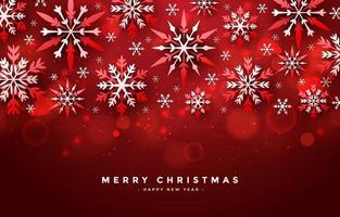 Christmas Background with Snowflake vector