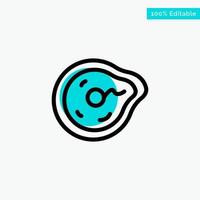 Bend Future Motion Paradox Physics turquoise highlight circle point Vector icon