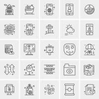 25 Universal Business Icons Vector Creative Icon Illustration to use in web and Mobile Related project