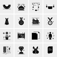 16 Universal Business Icons Vector Creative Icon Illustration to use in web and Mobile Related project