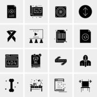 16 Universal Business Icons Vector Creative Icon Illustration to use in web and Mobile Related project