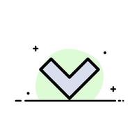 Arrow Down Back  Business Flat Line Filled Icon Vector Banner Template