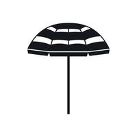 Beach umbrella icon, simple style vector