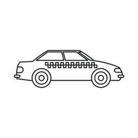 Taxi icon, outline style vector