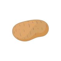 Fresh potato icon, cartoon style vector