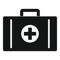 Aid kit icon, simple style vector