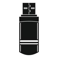 Small flash drive icon, simple style vector