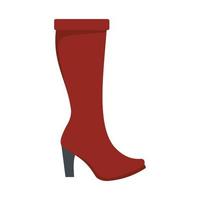 Woman boots icon vector flat