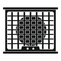 Air conditioner compressor icon, simple style vector