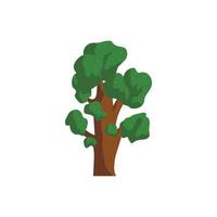 Tree icon, cartoon style vector