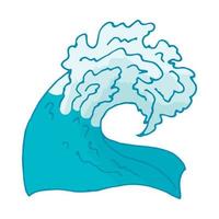 Water wave icon vector