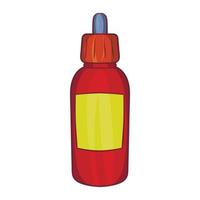 botella de recarga con icono de pipeta, estilo de dibujos animados vector