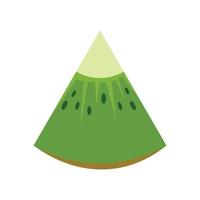 pieza de icono de kiwi, estilo plano vector