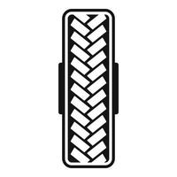 Tread pattern icon, simple style. vector