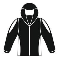 Camp jacket icon, simple style vector