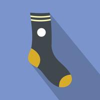 Sock icon, flat style vector