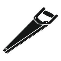 Home handsaw icon, simple style vector