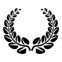Award wreath icon, simple style vector