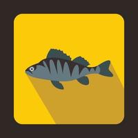 European perch, Perca fluviatilis icon vector