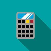 Calculator icon, flat style vector