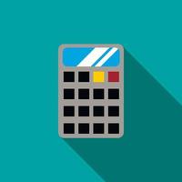 Calculator icon, flat style vector