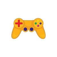 Video game controller icon in cartoon style vector