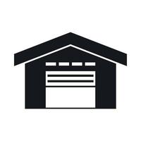Warehouse icon, simple style vector