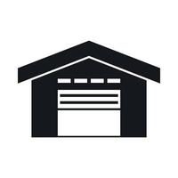 Warehouse icon, simple style vector