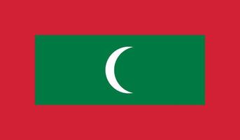 Maldives flag image vector