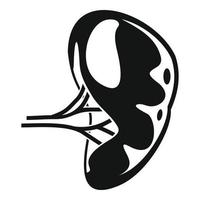 Human spleen icon, simple style vector