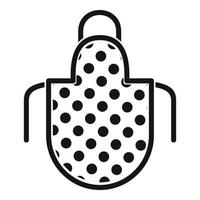 Apron icon, simple style vector