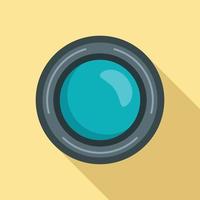 Smartphone lens icon, flat style vector