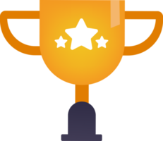 troféu de sucesso. sinal de ilustração vencedor. png