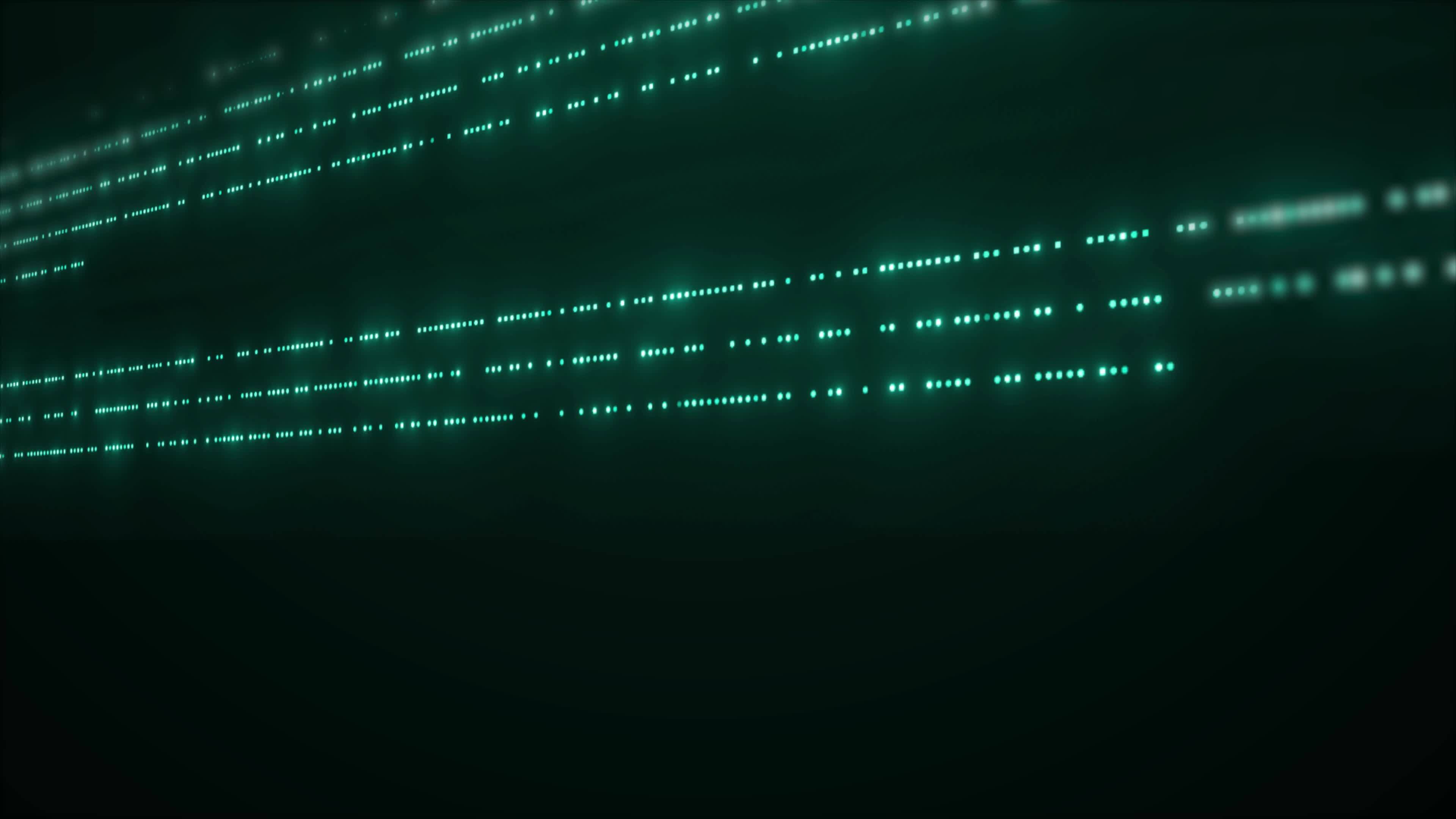 Computer Data Flow Digital Dot Moving Background, Futuristic Data Flow ...