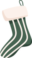 Christmas socks for Christmas. PNG illustration.