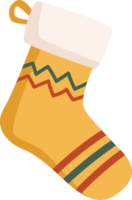 Christmas socks for Christmas. PNG illustration.