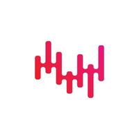 Sound waves vector illustration