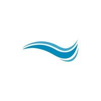 Water Wave Logo Template. vector Icon illustration