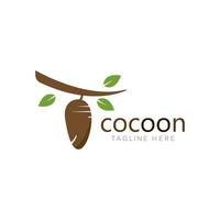 Cocoon logo template vector icon illustration