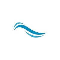 Water Wave Logo Template. vector Icon illustration