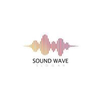 Sound waves vector illustration