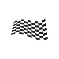 Race flag icon, simple design race flag logo template vector