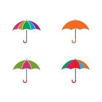 umbrella logo template vector icon illustration